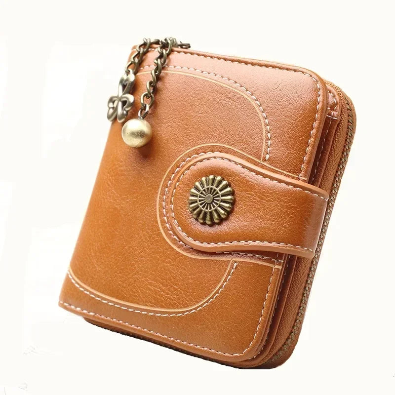 Women Wallets and Purses PU Leather Money Bag Female Short Hasp Purse Small Coin Card Holders Blue Red Clutch New Women Wallet